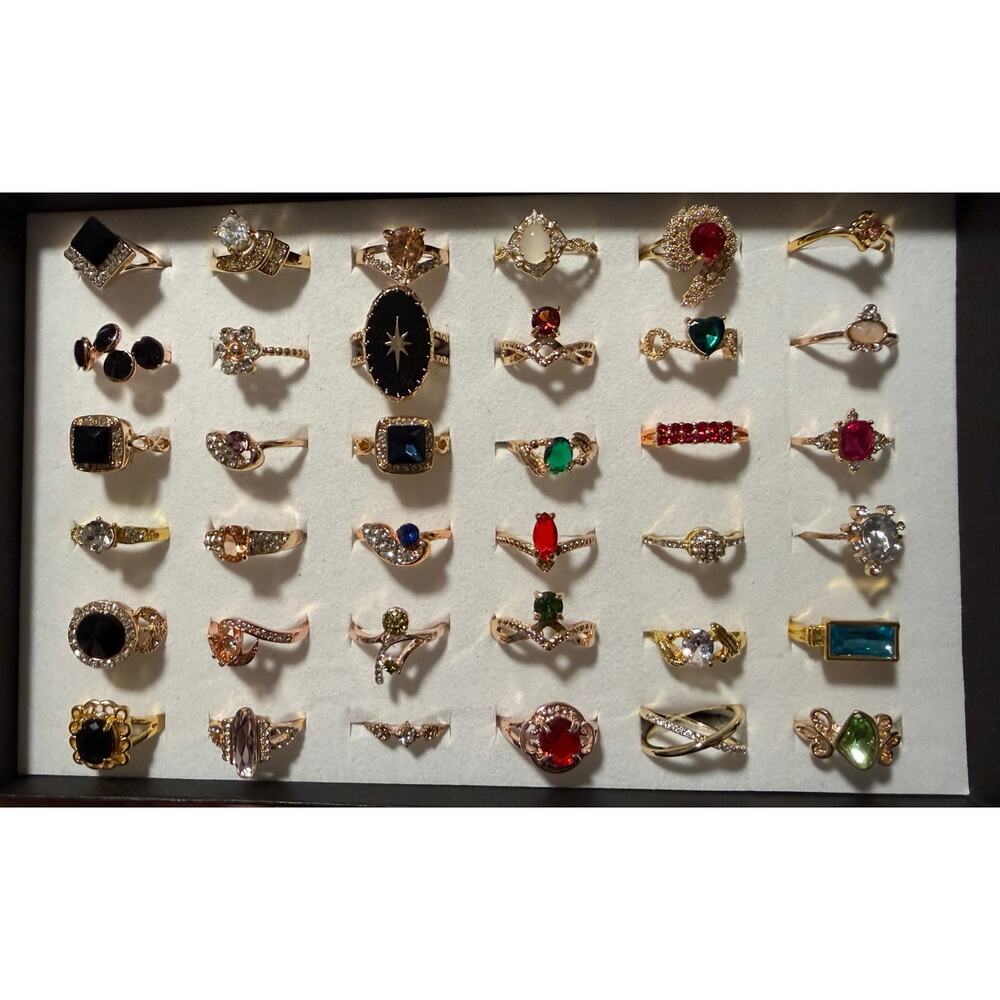 Bundle Gold Tone Costume Rings